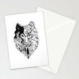 Prism Wolf Stationery Cards