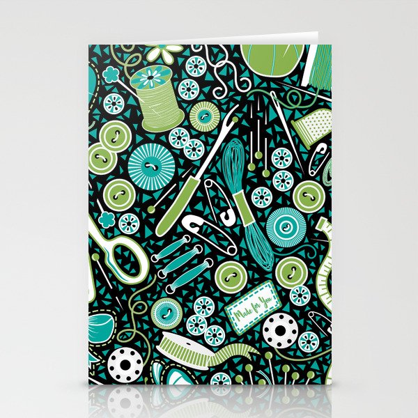 Mosaic Sewing Notions Stationery Cards