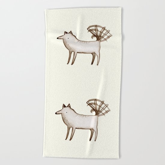 "I'm So Happy" - Dog Beach Towel
