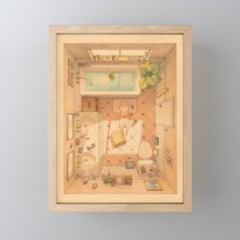 Afternoon Bath  Framed Mini Art Print