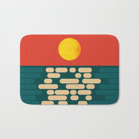 Sun Over The Sea - Afternoon Bath Mat