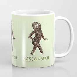 Sassquatch Kaffeebecher | Cartoon, Funny, Curated, Hipster, Drawing, Myth, Paranormal, Sassy, Sasquatch, Squatch 
