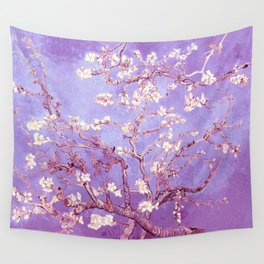 Van Gogh Almond Blossoms Orchid Purple Wall Tapestry