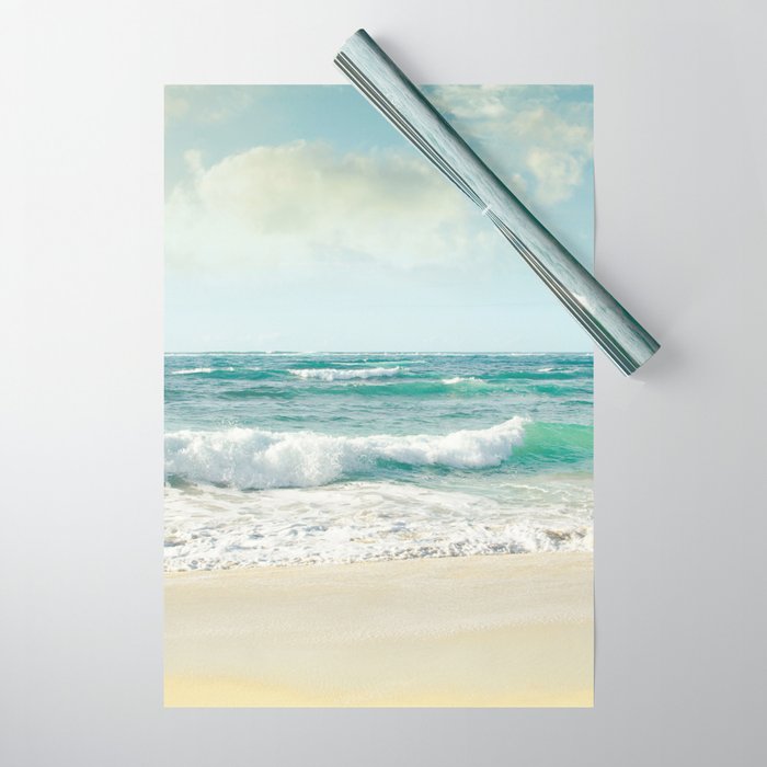 beach love tropical island paradise Wrapping Paper