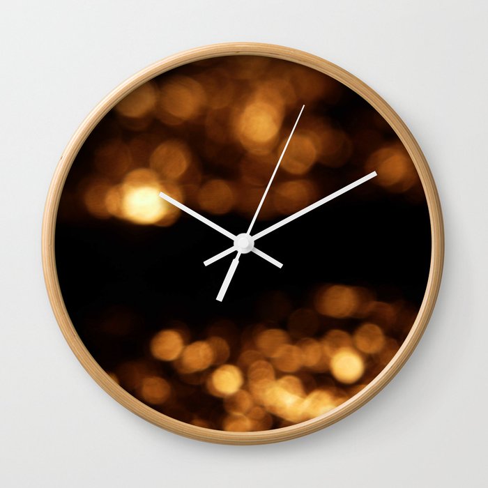 Light and golden circle 2 Wall Clock