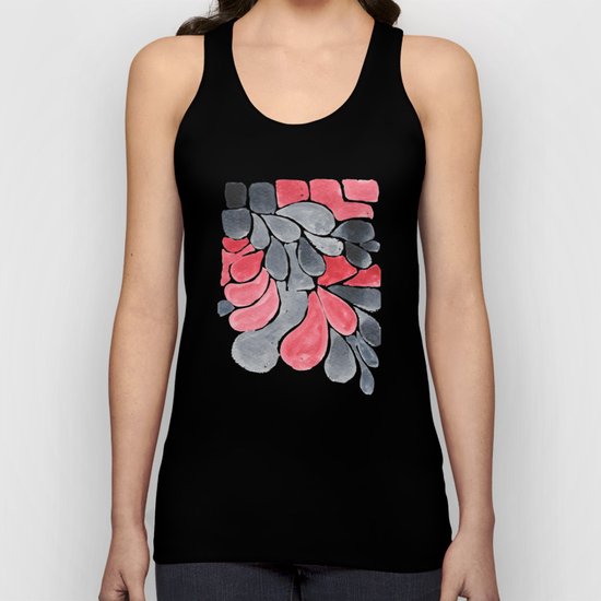 Watercolour Experimenting. Unisex Tank Top