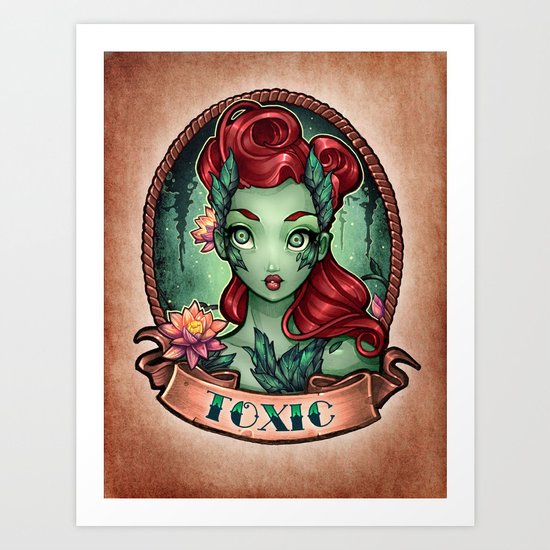 TOXIC pinup Art Print
