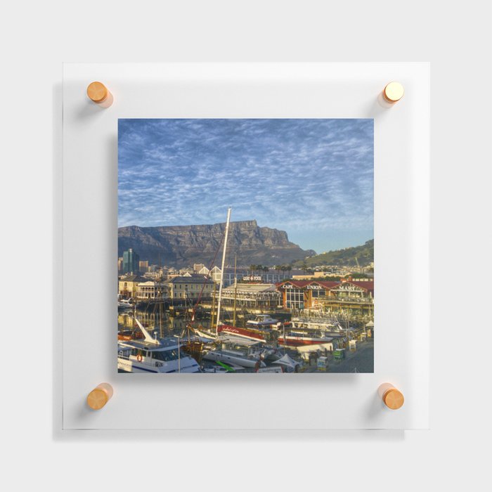 South Africa Photography - Boats Parked At The South African Docks Floating Acrylic Print