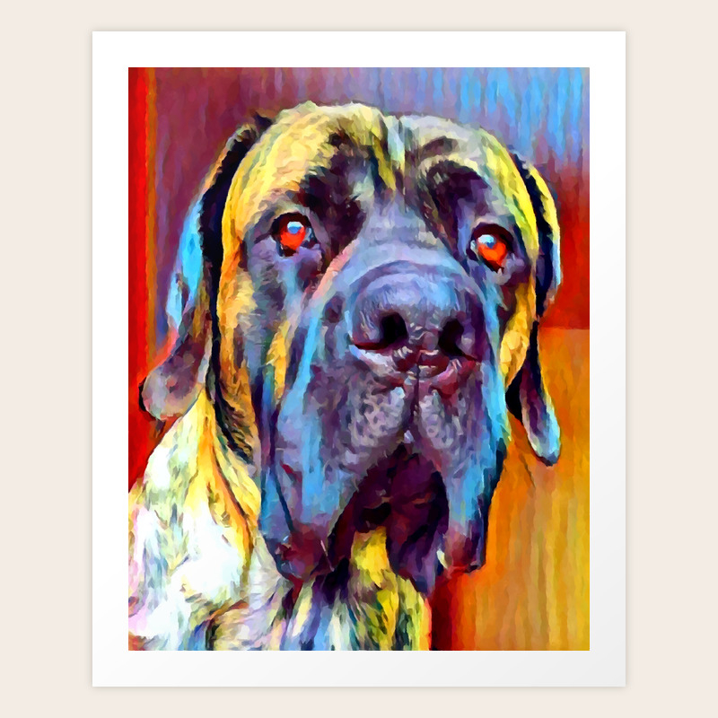 english mastiff painting