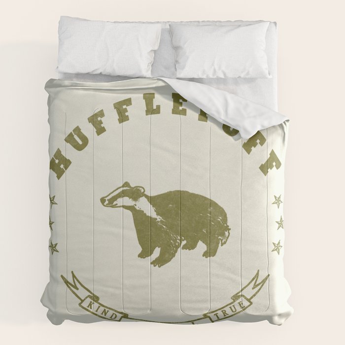 Hufflepuff House Comforter by Shelby Ticsay Society6