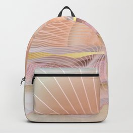 Glittering Sunset Waves Backpack | Seasunset, Graphicdesign, Oceannature, Oceanillustration, Sunset Tapestry, Sunburstocean, Oceantextures, Abstractocean, Sunwaves, Goldocean 