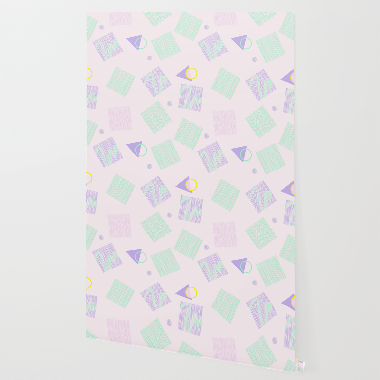Geometric Objects In Pastels Wallpaper By