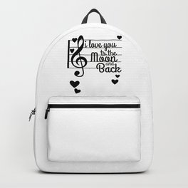 I Love You To The Moon And Back Backpack