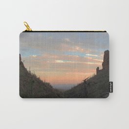 Watercolor Sunset, Ventana Canyon 01, Arizona Carry-All Pouch