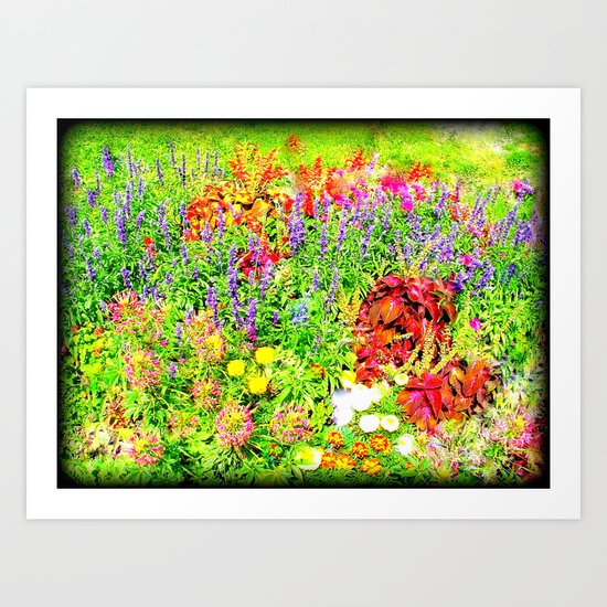 Pastel Flowers Art Print