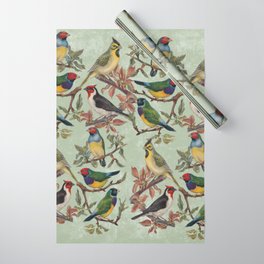 Vintage Birds Wrapping Paper