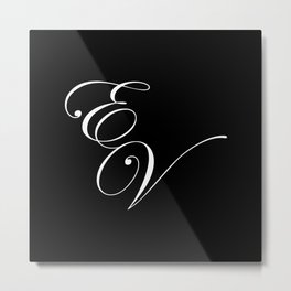 Eric Val Symbol Metal Print | Ev, Val, Black And White, Graphicdesign, V, Mygiftmycurse, Typography, Ericval, Dieanoriginal, Music 