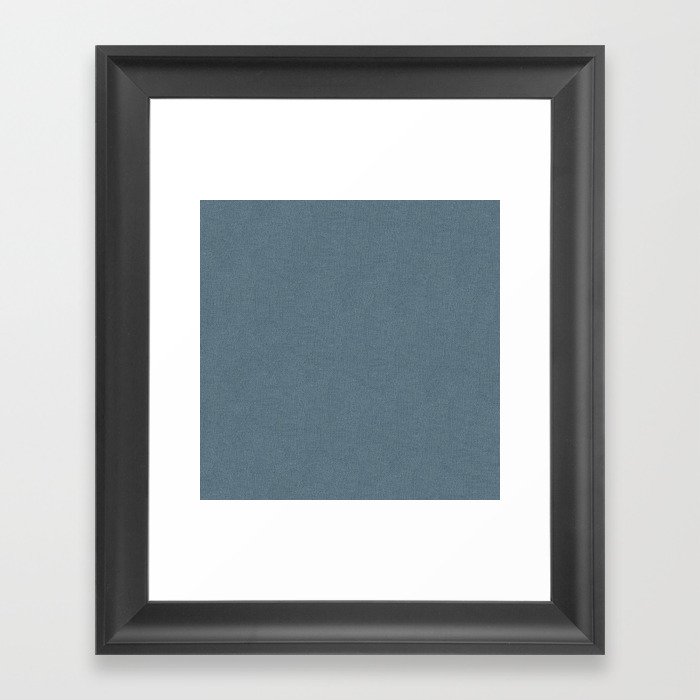 Grey Blue Color Framed Art Print