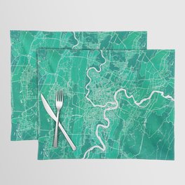 Chongqing City Map of China - Watercolor Placemat