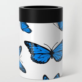 blue butterfly x hustle and pray Can Cooler