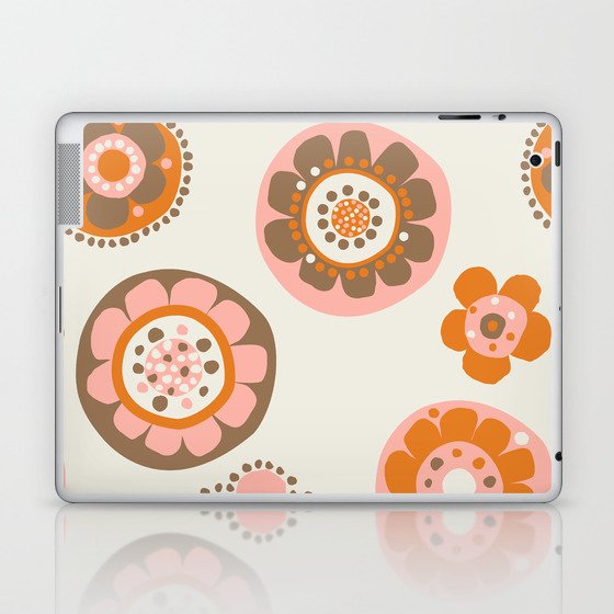 retro flowerspot-java Laptop & iPad Skin