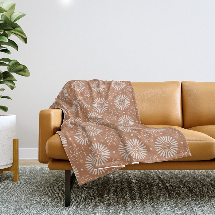 Clay colored sales throw blanket