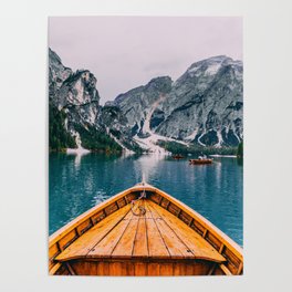 Canoe Mountains (Color) Poster