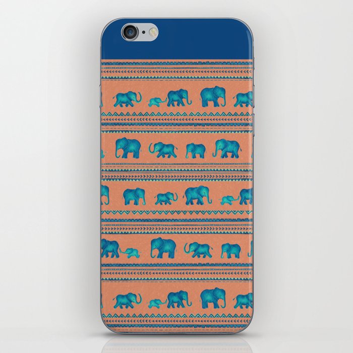 Elephant parade iPhone Skin