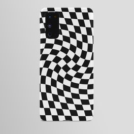 Check VIII - Black Twist — Checkerboard Print Android Case