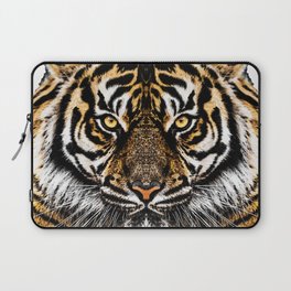 Striped Tiger Big Cat Art - Burning Laptop Sleeve