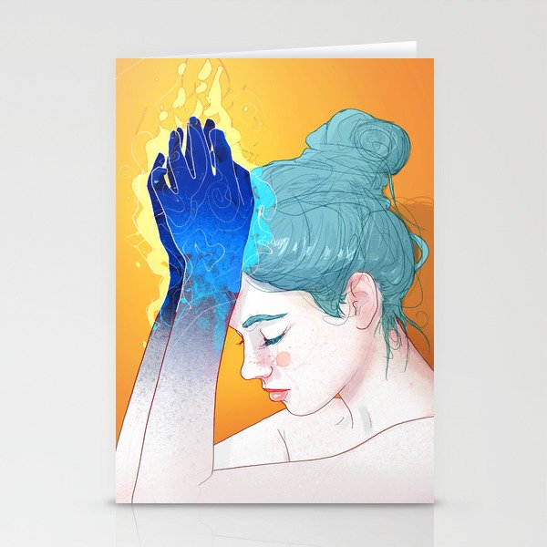 Fire Hands Stationery Cards