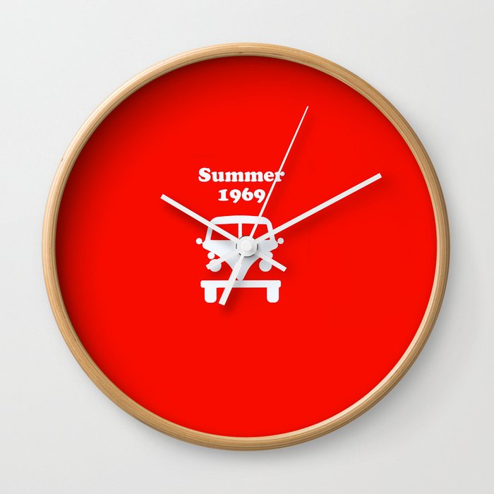 Summer 1969 - red Wall Clock