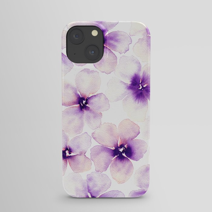 Gentle Violet Bloom 02 iPhone Case