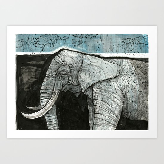 Elephant Art Print