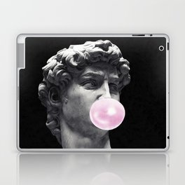 David blowing bubblegum bubble Laptop Skin
