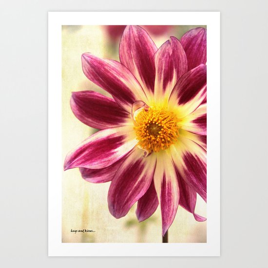 hugs and kisses Art Print