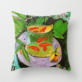 Henri Matisse Goldfish Throw Pillow
