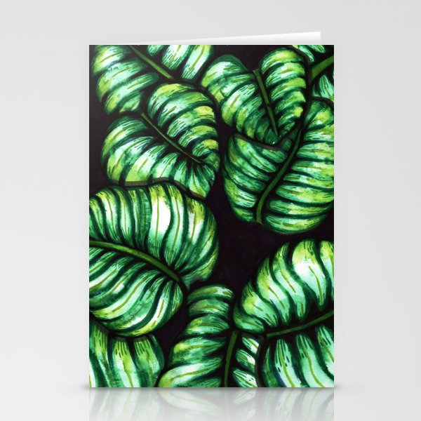 Green wall painting Stationery Cards