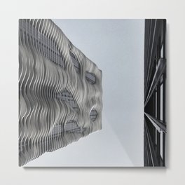 the seductress Metal Print | Studiogang, Black and White, Architecture, Digital, Facade, Black And White, Photo, Chicago, Texture, Skyscraper 