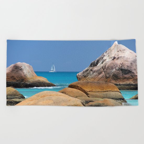 Sea Seychelles Beach Towel