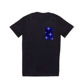 Blue Trippy Pattern T Shirt