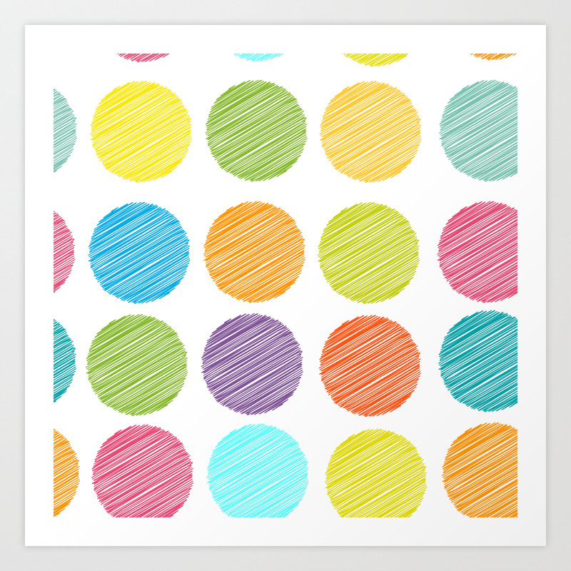 Rainbow Color Polka Dot Background Scribble Dot On White Art Print By Ekaterinap Society6 Green and pink polka dot inter mixing pattern background stock illustration. rainbow color polka dot background scribble dot on white art print by ekaterinap