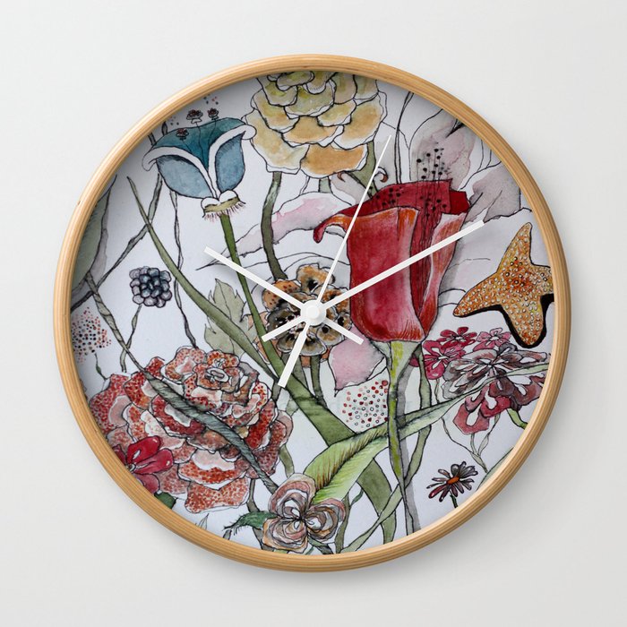 flores Wall Clock