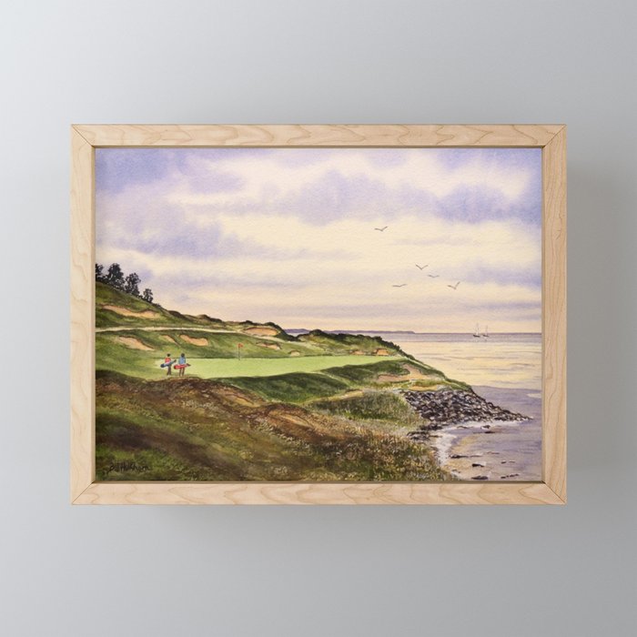Whistling Straits Golf Course Hole 7 Framed Mini Art Print