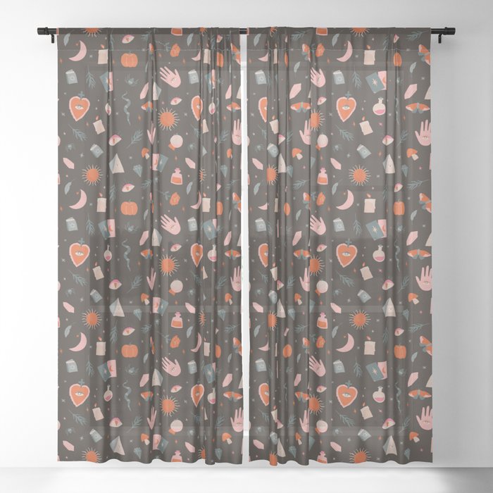 Mystic Pattern Sheer Curtain