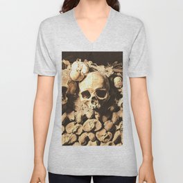 Bones V Neck T Shirt