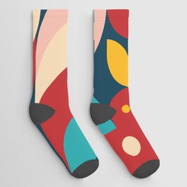 Vintage abstract girls  Socks