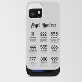 Angel numbers & meaning iPhone Card Case