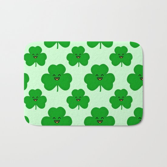 Happy Shamrock Bath Mat