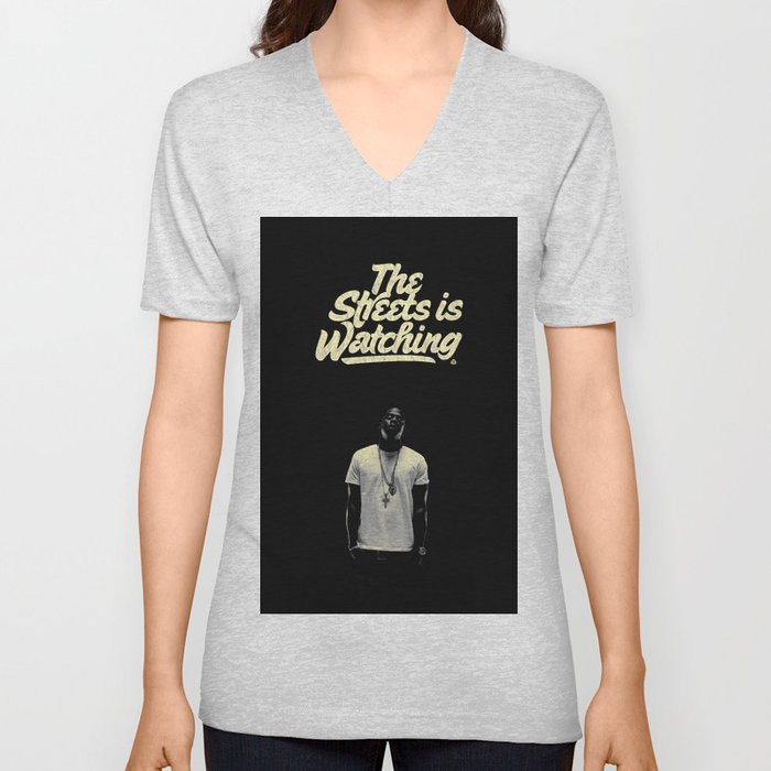 The Streets is Watching V Neck T Shirt